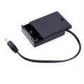 The Manufacture Directly Supplies 4aaa Battery Holder with DC 5.5x2.1 Plug Wire Leads Cover and Switch