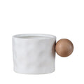 Customized Logo Eco-Friendly Safe Spherical Handle Artistic Tea Cup Gift Porcelain Coffee Mug Gift Set Carton Business Gifts