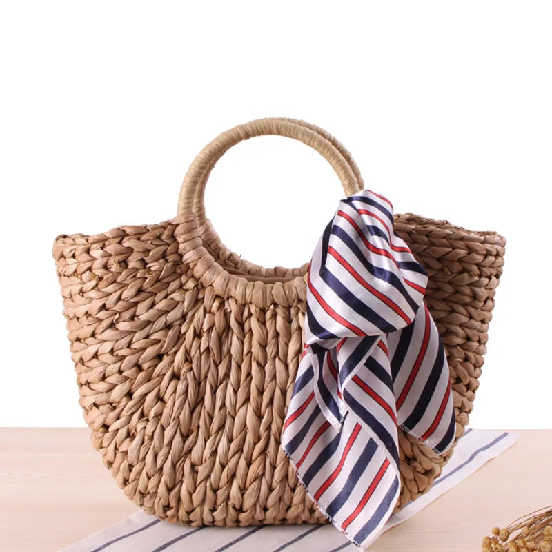 Wholesale Multi-styles Straw Bags Handmade Summer Woven Beach Ladies Shoulder Bag Bohemia Bali Travel Female Holiday Handbags