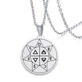 Viking Seven Star Amulet Keychain Rune Array Pendant Necklace