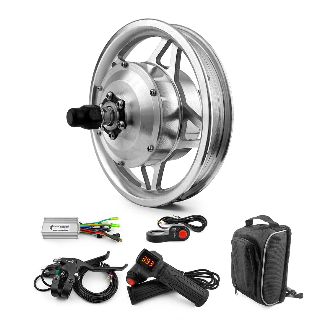 24V 36V 250W 12 in Brushless Hub Motor Wheels Kit With Reverse Button for Electric Scooter Three Wheel Bike