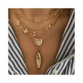 ERESI Waterproof 18k Gold Plated Pendant 3161 Stainless Steel Jewelry Fashion Necklace Design Fish Necklace for Women