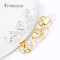 18K Gold Plated Brass Large Star Shape Bead Caps DIY Jewelry Making Supplies-Flower Bead Caps for DIY Jewelry Wholesale