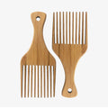 Hot Selling Low Price 100% Natural Bamboo Afro Hair Pick Comb Customized Logo Afro Pick Comb