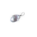 Fine Jewelry S925 Sterling Silver Open Button Pendant Natural Freshwater Pearl Shaped Matched Arbitrarily MegaBDM