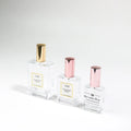 Wholesale Glass Spray Guangzhou Perfume Bottles Cosmetic Square Bottle 30Ml 50Ml Refillable with Gold Screw Lid