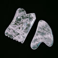 DIY Private Label 100% Natural Anti Aging Beauty Facial Skin Guasha Scraping Tool Clear Quartz Jade Gua Sha Stone Set of Gift Kit