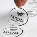 Custom Private Packaging Label Sticker Printing Adhesive Brand Logo Rolls Waterproof Recyclable Vinyl Stickers Custom Brand