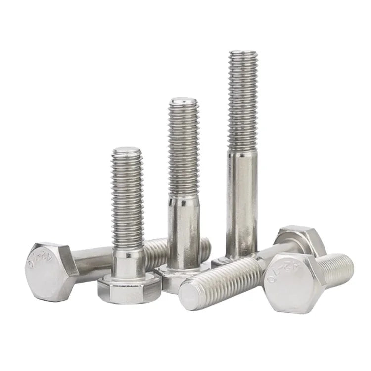 M12 DIN931 A2-70 304 Stainless Steel Half Thread Hexagon Head Bolt External Hex Head Partially Threaded Screw