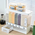 Wall-mounted PP Plastic Household Food Cereal Dispenser with Preservation 10kg Capacity Bulk Grain Storage Box