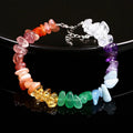 Fashionable and Natural Seven-color Crystal Stone Bracelet with Feng Shui Style Mascot