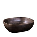 Modern Art Ceramic Table Top Corner Wash Basin Factory Direct Wholesale for Hotels Porcelain Material