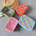 Women Bulk Makeup Pouch Transparent Neon PVC Waterproof Travel Toiletry Bags Plastic clear Cosmetic Bag