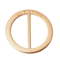 Gold Plated Bikini Round Ring Logos Maker Custom Engraved Name O Buckle Swimwear Accessory Circle Hardware Adjuster