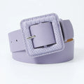 2026 New Vintage Pu Leather Belt Women's Colorful Belt Dress Wide Belt Female Wholesale