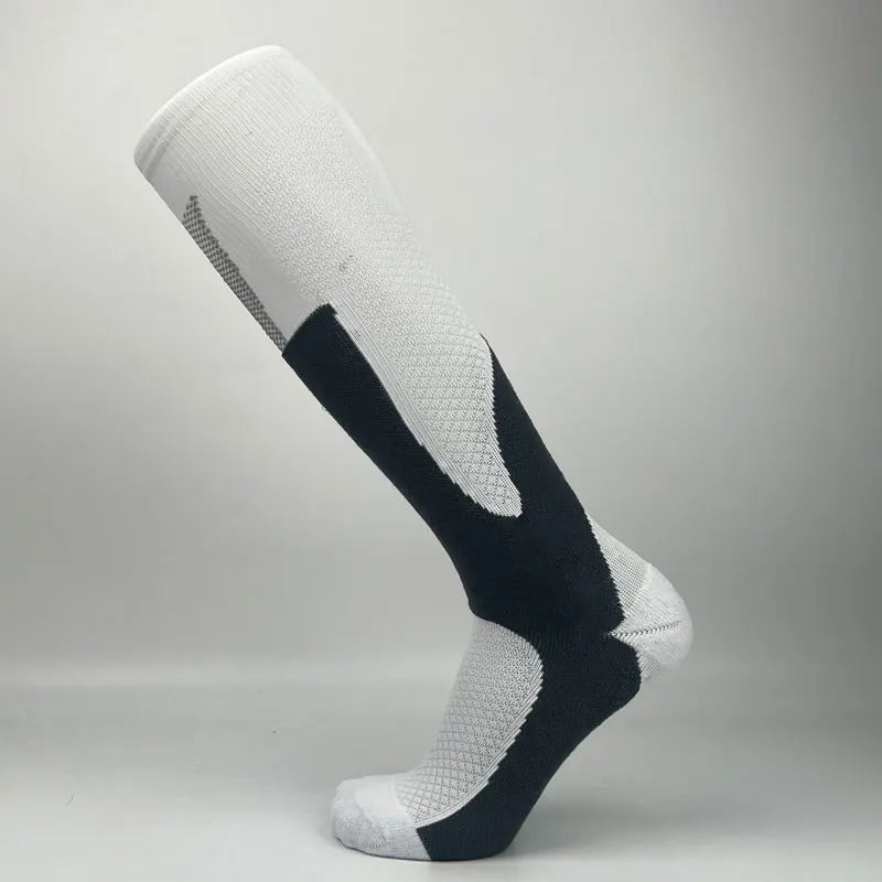 Women and Men's Graduated Compression Level Sport Socks for Running Travel Winter Season with Thick Thickness 20-30mmHg