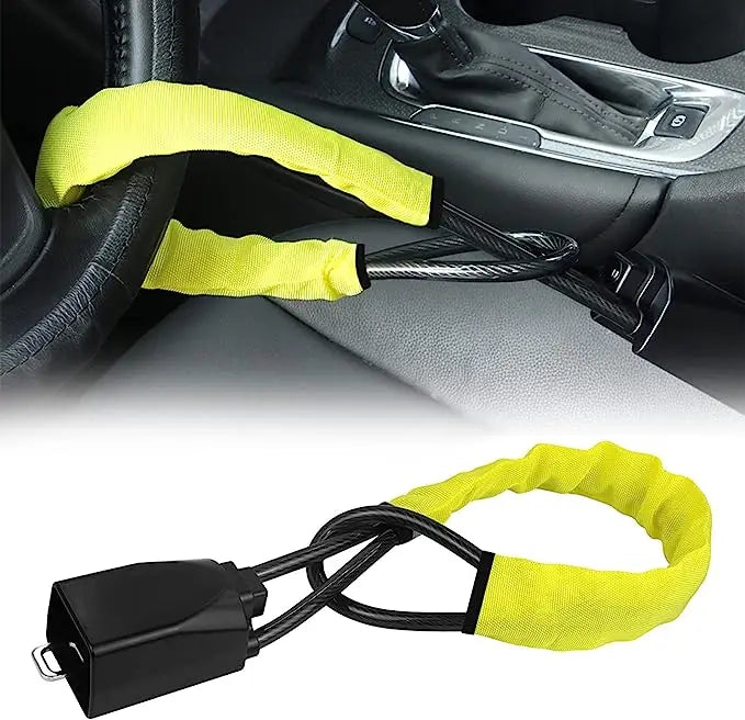 Steering Wheel Lock Seat Belt Lock Anti Car Device Car Theft Prevention Universal Fit for Most for Door