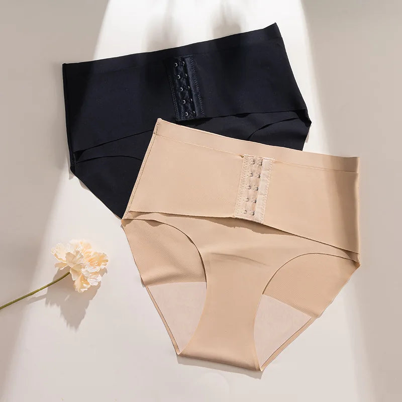 Custom Logo Redesign New Model High Waist No Show Women's Panty Light Tummy Control Panty Hook and Eye Shapers