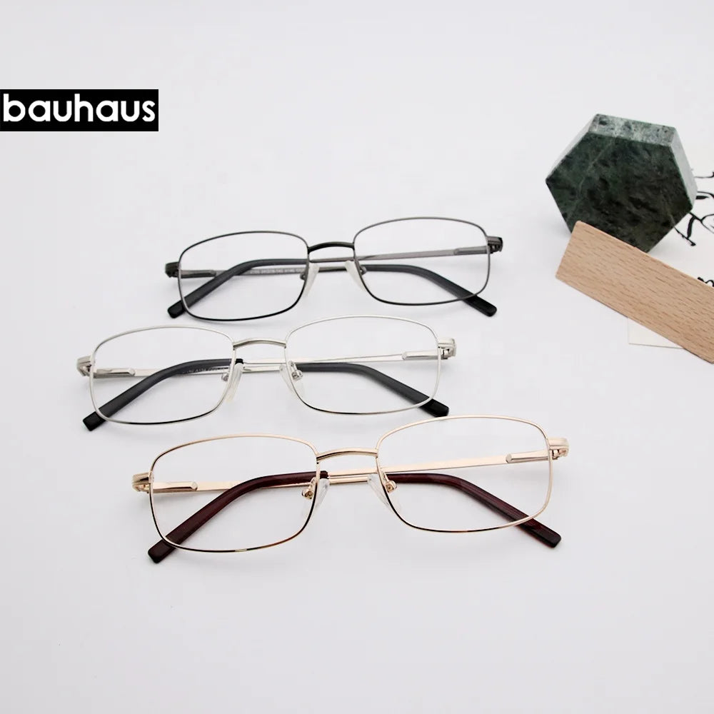 2166 Cheap Ready Wholesale Metal Square Eyeglasses Frame Spectacle