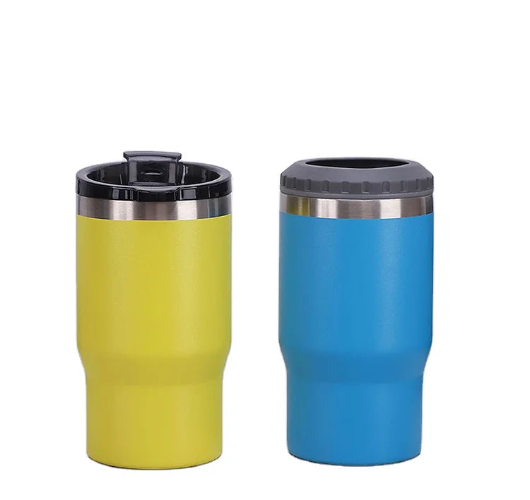 4 in 1 Can Holder 14oz Straight Enfriador De Latas De Cerveza Can Cooler for Keeping Drinking Cold Enfriador Tumbler Cup Mug