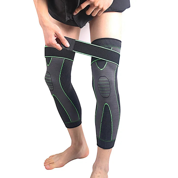 Compression Knee Pads Support Sleeve Protector Elastic Kneepad Brace Spring Support Volleyball Running