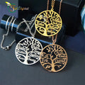 Fatingna Hot Sale OEM/ODM Personalized Jewelry Gifts Customized Nameplate Life Tree Name Stainless Steel Necklaces
