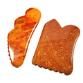 Huiying Popular Mookaite jasper Gua Sha Scraping Massage Tool New Shape Spiky Guastone