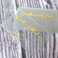 Holographic Neon Transparent PVC Business Cards Foil Print Flash Greeting Cards Gold Silver Hot Stamping Offset Printing