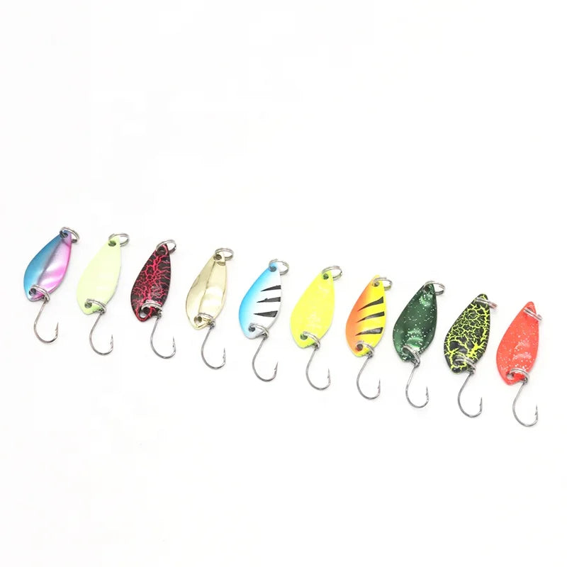 Wholesale Fishing Spoon Lures Trout 2.5/3.5/5 g  Metal Spoon Lure 2022  Fishing Tackle Lure Trout Bass Fishing  Artificial Bait