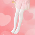 Customized Girls Ballet Dance Tights 50D/70D/100D White Pantyhose Stockings Summer Knitted Velvet Solid Dancewear for Opaque