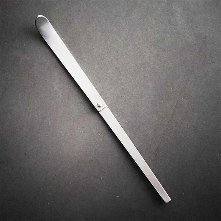 Newell Folding Matcha Scoop High Quality Vintage Custom Mini Tea Stainless Steel Spoon for Sale