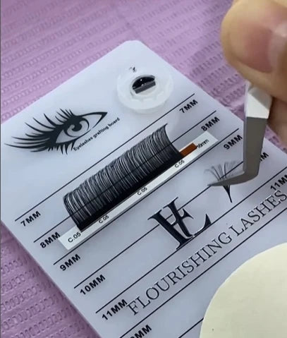 Handmade Cashmere Individual Eyelash Extensions Russian Volume Single Lashes Natural Style 0.07mm-0.10mm Classic Lashes
