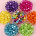 2025 Crystal Factory Wholesale Resin Imitation Cat Eye Round Beads Color Straight Hole Loose Beads for Jewelry Making