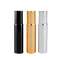 Empty Black Silver Gold Roller Bottles with Stainless Roll on Ball Include Opener Funnel Essential Oils Roller