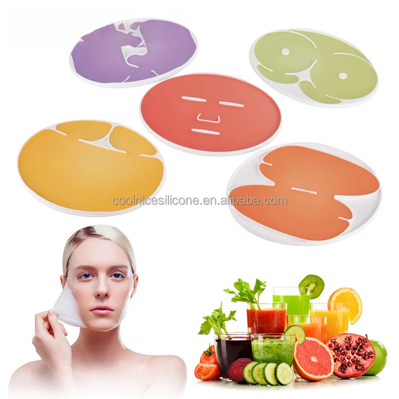 Custom Silicone Beauty Facial Mask Mould for Face Mask Tray