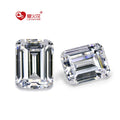 Artificial Loose Gemstone Octangle Step Cut Zircon White Color Synthetic Emerald Cut Cubic Circonia