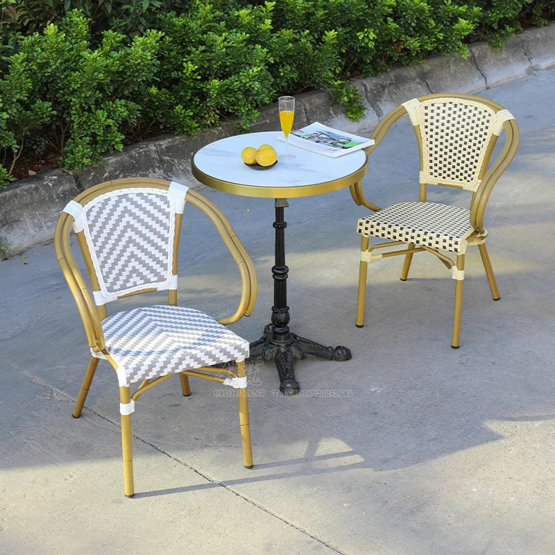 Patio Furniture Outdoor Wicker Rattan Chair Garden Furniture Terrace Dining Table and Chair Set