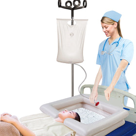 Portable Inflatable Shampoo Basin Hair Washing Bowl for Elderly Disabled Bedridden Handicapped Bedside Use Customized Size