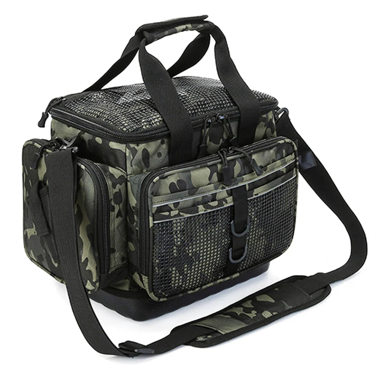 MR Portable Secure Tackle Bag Polyester Fishing Storage Luggage Carp Fishing for Wholesales