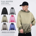 Heavyweight 420 GSM Knitted Fabric 100% Cotton Streetwear Washed Stone Wash Acid Wash Oversized Custom Men's Hoodies Sweatshirts