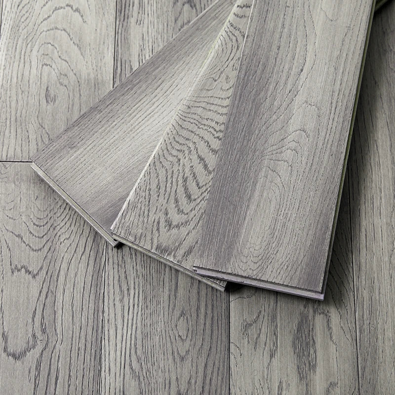 Modern Style European Grey Oak Hardwood Flooring Click Lock Installation ABCD Surface Smooth Matte Finish Eco-Friendly Villa
