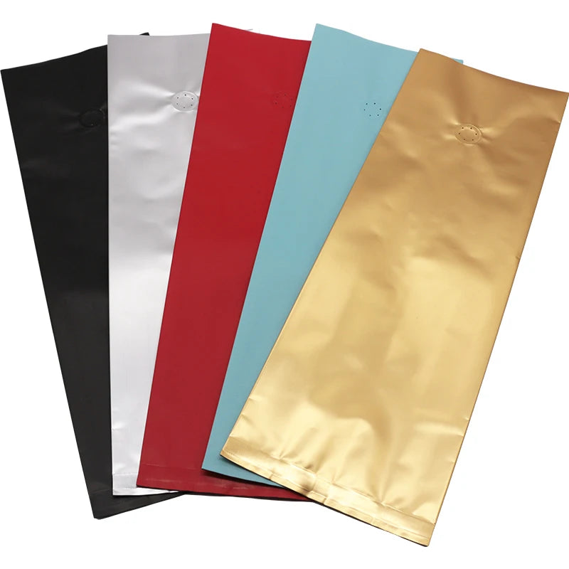 Customized Coffee Bean Tea Packaging Bag Gold Composite Aluminum Foil Food Plastic Bag