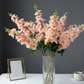 F08-2 Wholesale New Style Long Stem Colorful Artificial Flower Real Touch Silk Delphinium Flower for Wedding Home Decoration