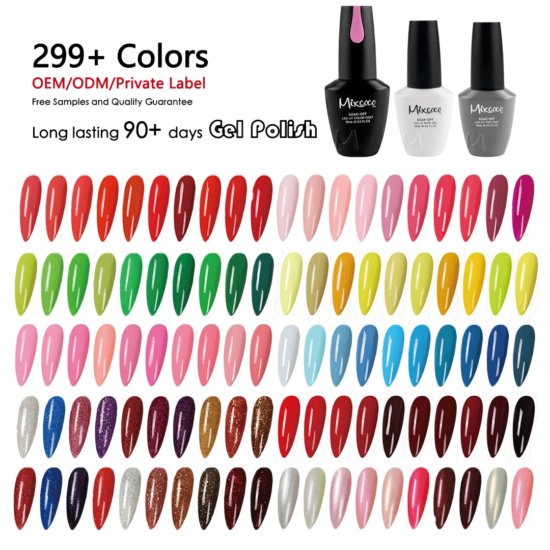 Manicure Nail Art Paint Pigment Supplies UV Gel 15m Hema Free Esmalte Em En Private Label Soak Off UV Nail Gel Polish Gel Polish