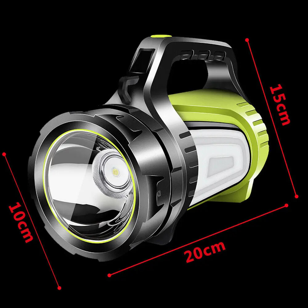 Portable Camping Strong Light USB Rechargeable Handheld Flashlight Searchlight