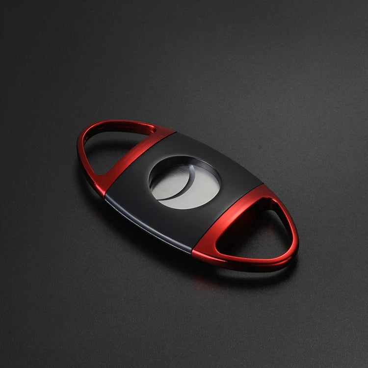 Wholesale Luxury Stainless Steel Double Blade Custom Logo Portable Durable Cigar Cutter for Parties & Travel