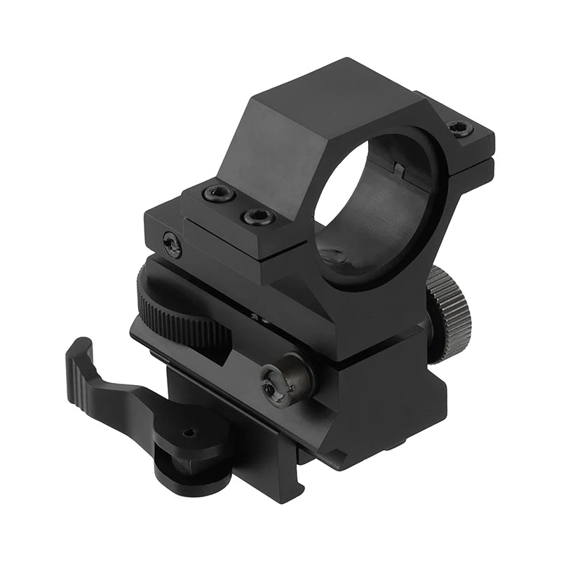Focuhunter Matte Black Anodized 1'' 30mm QD Rings Riser Mount Adjustable Light Rings Mount Scope Accessories Torch 6063 Hunting