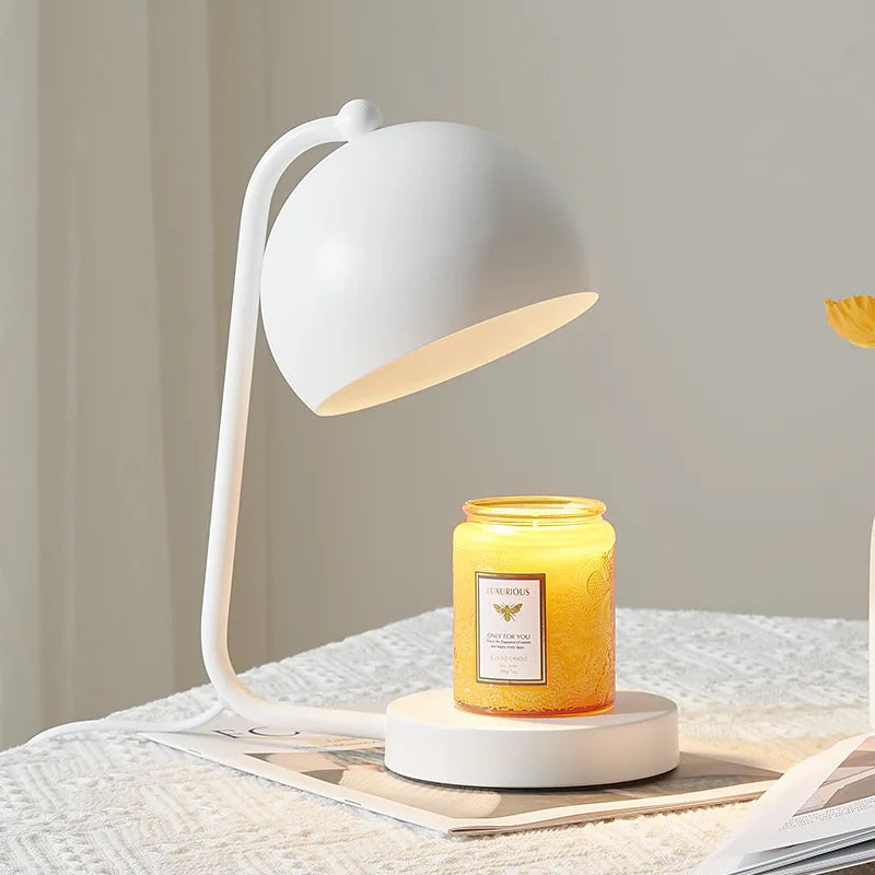 Romantic Fragrance Flame-less Wax Lamp Hot Melt Diffuser Candle Wood Lamp