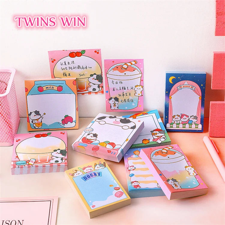 Fashion Cartoon Animals Sticky Note Student Office Message Sticky Note Portable Notepad Set 1663