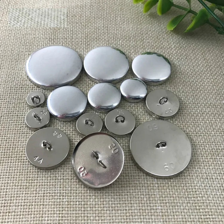 Wholesale Promotional Furniture Garment Fabric Covered Sublimation Aluminum Shank Buttons for Fabric Cover